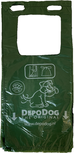 Green dog poop bags with handles Green dog poop bags with handles