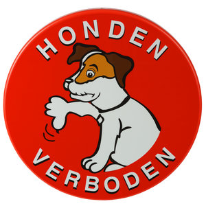 Verbodsbord honden